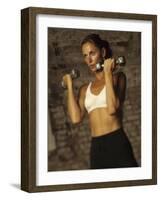 Women Working Out with Hand Wieghts, New York, New York, USA-Paul Sutton-Framed Photographic Print