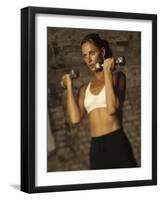 Women Working Out with Hand Wieghts, New York, New York, USA-Paul Sutton-Framed Photographic Print