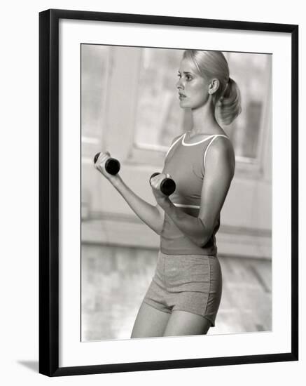 Women Working Out with Hand Wieghts, New York, New York, USA-Chris Trotman-Framed Photographic Print