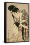 Women Works as a Hairdresser on Another Woman-null-Framed Stretched Canvas