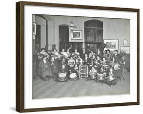 Womens Brass Band, Cosway Street Evening Institute for Women, London, 1914-null-Framed Photographic Print