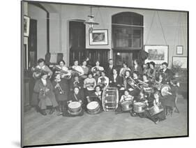 Womens Brass Band, Cosway Street Evening Institute for Women, London, 1914-null-Mounted Photographic Print