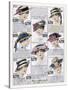 Womens Hats 1916-null-Stretched Canvas