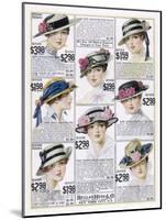 Womens Hats 1916-null-Mounted Art Print