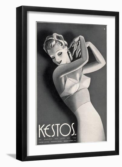 Womens Underwear Kestos Corsets Girdles Bras, UK, 1930-null-Framed Giclee Print