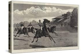 Won in a Canter, a Sketch at Sandown Park-John Charlton-Stretched Canvas