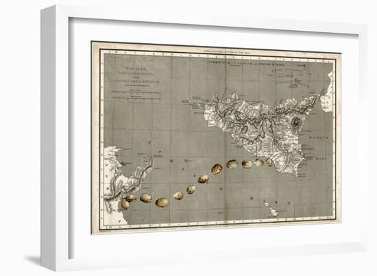 Wonder Atlas - Sicily-Deirdre Kelly-Framed Giclee Print