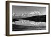 Wonder Lake, Alaska - View of Mount McKinley from the Lake-Lantern Press-Framed Art Print