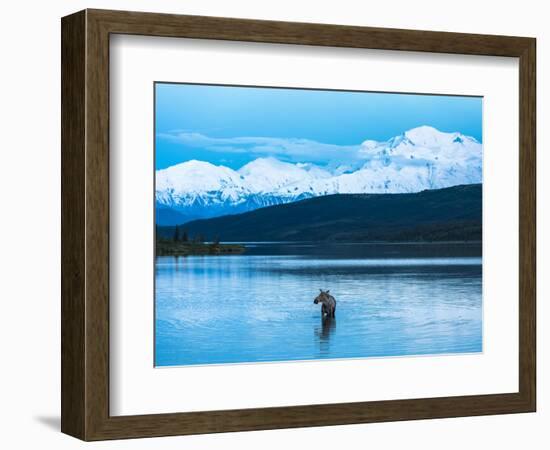 Wonder Lake in Denali National Park, Alaska.-Howard Newcomb-Framed Photographic Print