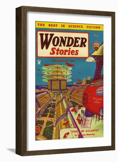Wonder Stories, 1934, USA-null-Framed Giclee Print