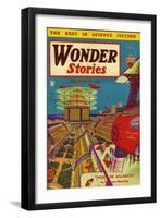 Wonder Stories, 1934, USA-null-Framed Giclee Print