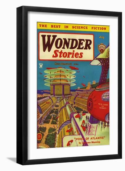 Wonder Stories, 1934, USA-null-Framed Giclee Print