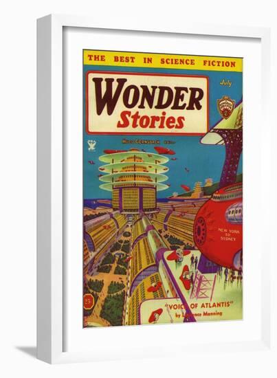 Wonder Stories, 1934, USA-null-Framed Giclee Print