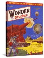 Wonder Stories, Guns-Frank R Paul-Stretched Canvas