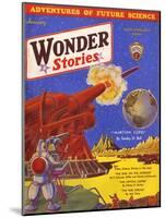 Wonder Stories, Guns-Frank R Paul-Mounted Art Print