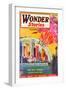 Wonder Stories, NY Dome-Frank R Paul-Framed Art Print