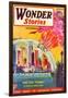 Wonder Stories, NY Dome-Frank R Paul-Framed Art Print