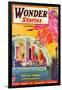 Wonder Stories, NY Dome-Frank R Paul-Framed Art Print