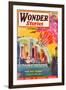 Wonder Stories, NY Dome-Frank R Paul-Framed Art Print