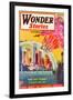 Wonder Stories, NY Dome-Frank R Paul-Framed Art Print