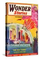 Wonder Stories, NY Dome-Frank R Paul-Stretched Canvas