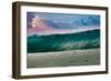 Wonder Wall-Heaving wall of water breaking over a Hawaiian reef, Hawaii-Mark A Johnson-Framed Photographic Print