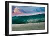 Wonder Wall-Heaving wall of water breaking over a Hawaiian reef, Hawaii-Mark A Johnson-Framed Photographic Print