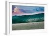 Wonder Wall-Heaving wall of water breaking over a Hawaiian reef, Hawaii-Mark A Johnson-Framed Photographic Print