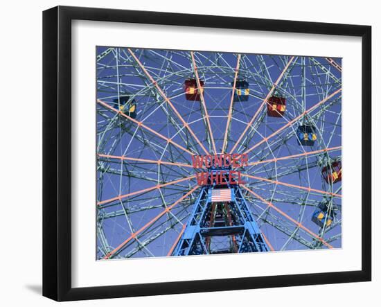 Wonder Wheel, Coney Island, Brooklyn, New York City, United States of America, North America-Wendy Connett-Framed Photographic Print