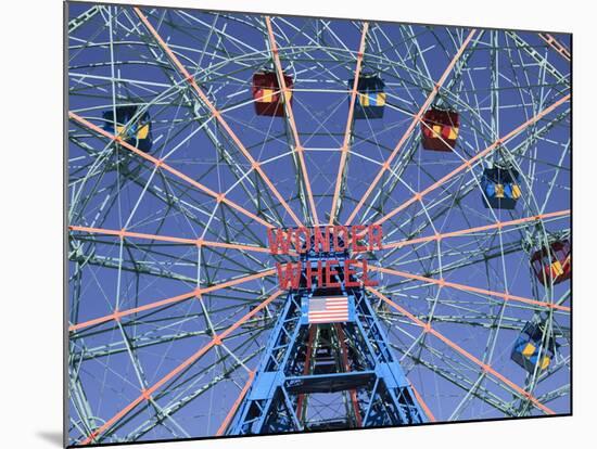 Wonder Wheel, Coney Island, Brooklyn, New York City, United States of America, North America-Wendy Connett-Mounted Photographic Print