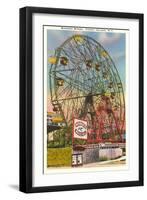 Wonder Wheel, Coney Island, New York City-null-Framed Art Print