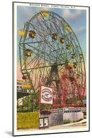 Wonder Wheel, Coney Island, New York City-null-Mounted Art Print