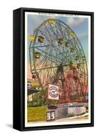 Wonder Wheel, Coney Island, New York City-null-Framed Stretched Canvas
