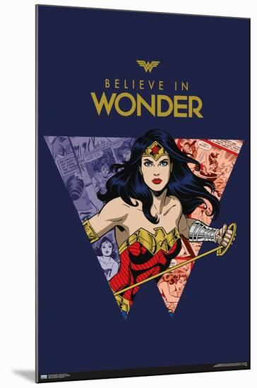Wonder Woman - Believe in Wonder-Trends International-Mounted Poster