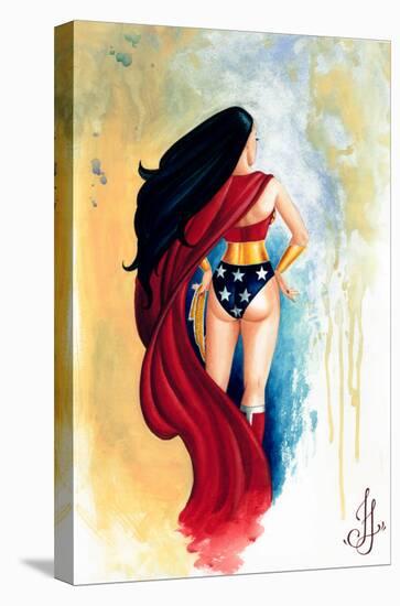 Wonder Woman-Jesso-Stretched Canvas