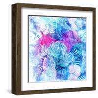 Wonderful Abstract Pattern-Tanor-Framed Art Print