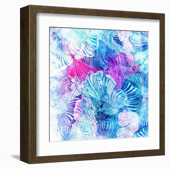 Wonderful Abstract Pattern-Tanor-Framed Art Print