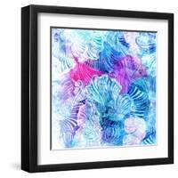 Wonderful Abstract Pattern-Tanor-Framed Art Print