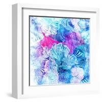 Wonderful Abstract Pattern-Tanor-Framed Art Print