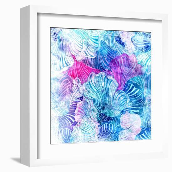 Wonderful Abstract Pattern-Tanor-Framed Art Print