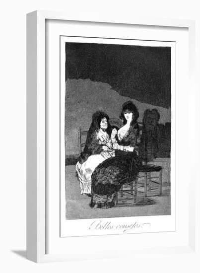 Wonderful Advice, 1799-Francisco de Goya-Framed Giclee Print