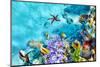 Wonderful and Beautiful Underwater World with Corals and Tropical Fish.-Brian Kinney-Mounted Photographic Print