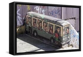 Wonderful Graffiti, Valparaiso, Chile-Peter Groenendijk-Framed Stretched Canvas