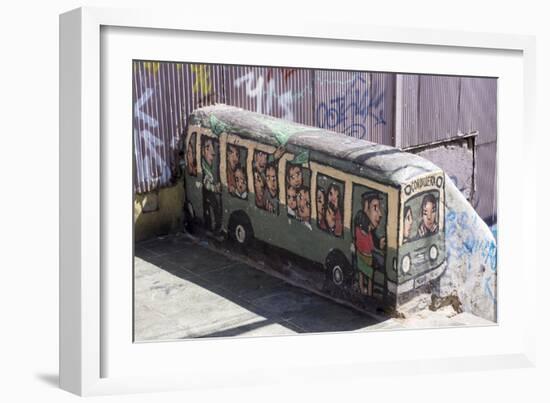 Wonderful Graffiti, Valparaiso, Chile-Peter Groenendijk-Framed Photographic Print