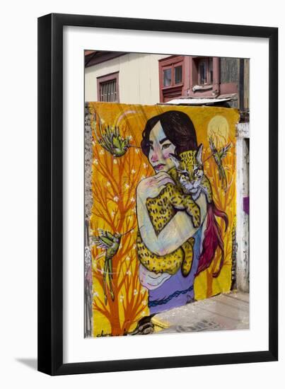 Wonderful Graffiti, Valparaiso, Chile-Peter Groenendijk-Framed Photographic Print