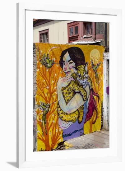 Wonderful Graffiti, Valparaiso, Chile-Peter Groenendijk-Framed Photographic Print