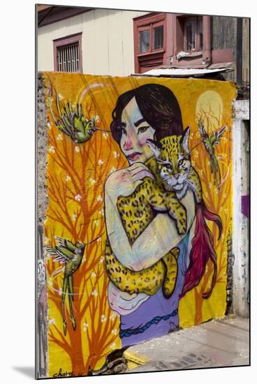 Wonderful Graffiti, Valparaiso, Chile-Peter Groenendijk-Mounted Photographic Print