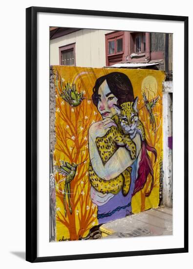 Wonderful Graffiti, Valparaiso, Chile-Peter Groenendijk-Framed Photographic Print