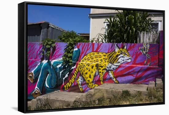 Wonderful Graffiti, Valparaiso, Chile-Peter Groenendijk-Framed Stretched Canvas