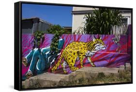 Wonderful Graffiti, Valparaiso, Chile-Peter Groenendijk-Framed Stretched Canvas